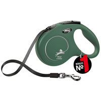 Produktbild von flexi New Classic Rollleine für Hunde mit Gurtband in Grün Größe M