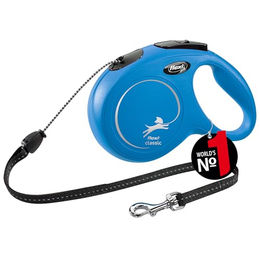 flexi New Classic Rollleine Seil Blau Größe M 8m für Hunde bis 20 kg - 8 m – Bild 1 von 10