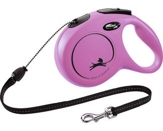 Flexi New Classic Rollleine Seil Hundeleine Rosa Größe M 8 m - 8 m – Bild 1 von 4