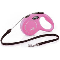 Produktbild von flexi New Classic S Seil-Rollleine für kleine Hunde in Pink 5 m - 5 m