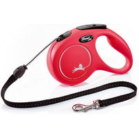 Produktbild von flexi New Classic Seil-Rollleine für Hunde in Rot, Größe M, 5 m Länge - 5 m