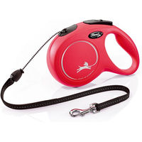 Produktbild von flexi New Classic Seil-Rollleine für Hunde, Rot, Größe M, 8 m - 8 m
