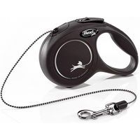 Produktbild von flexi New Classic XS Rollleine aus Seil für kleine Hunde 3m Schwarz - 3 m