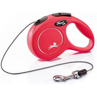 Produktbild von flexi New Classic XS Rollleine für kleine Hunde als Seilleine 3 m Rot - 3 m