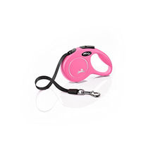 Produktbild von flexi New Classic XS Rollleine für kleine Hunde mit Gurtband Pink 3m - 3 m