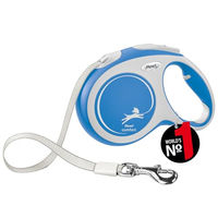 Produktbild von Flexi New Comfort Gurt Hundeleine Rollleine Blau Größe L 5m für Hunde bis 60kg - 5 m