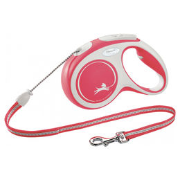 flexi New Comfort Rollleine als Seilleine für Hunde, Rot, Größe M - 5 m – Bild 1 von 5