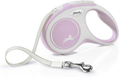 Flexi New Comfort Rollleine aus Gurtband für Hunde Größe S 5 m Rosa - 5 m – Bild 1 von 3