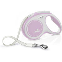 Produktbild von Flexi New Comfort Rollleine aus Gurtband für Hunde in Rosa Größe M 5m - 5 m