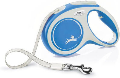 Flexi New Comfort Rollleine für Hunde mit Gurtband Blau Größe M 5m - 5 m – Bild 1 von 10