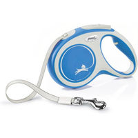 Produktbild von Flexi New Comfort Rollleine für Hunde mit Gurtband Blau Größe M 5m - 5 m