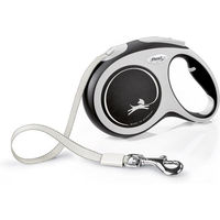 Produktbild von Flexi New Comfort Rollleine für Hunde mit Gurtband Schwarz Größe L 5 m bis 60 kg - 5 m