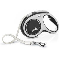 Produktbild von Flexi New Comfort Rollleine für Hunde mit Gurtband Schwarz Größe M 5 m - 5 m