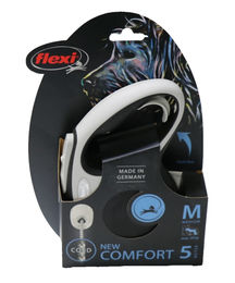 Flexi New Comfort Rollleine für Hunde Schwarz Größe M 5m – Bild 1 von 8
