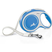 Produktbild von Flexi New Comfort Rollleine mit Gurtband Blau Größe L 8 m für große Hunde - 8 m