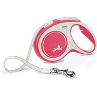 Produktbild von Flexi New Comfort Rollleine mit Gurtband für Hunde, Größe M, 5 m, Rot - 5 m