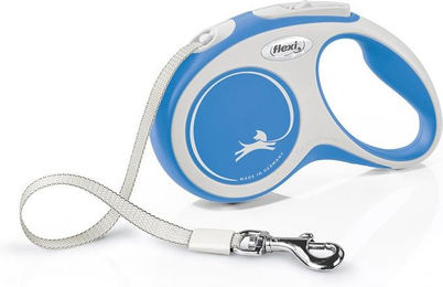 Flexi New Comfort Rollleine mit Gurtband für Hunde Größe S 5 m Blau - 5 m – Bild 1 von 8