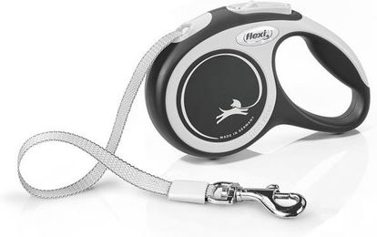 Flexi New Comfort Rollleine mit Gurtband für kleine Hunde XS 3 m Schwarz - 3 m – Bild 1 von 6