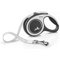 Produktbild von Flexi New Comfort Rollleine mit Gurtband für kleine Hunde XS 3 m Schwarz - 3 m