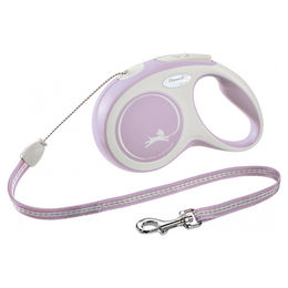 Produktbild von flexi New COMFORT Rollleine Seil für kleine Hunde Rosa Größe S