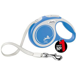 flexi New Comfort XS Rollleine aus Gurtband für kleine Hunde 3 m Blau - 3 m – Bild 1 von 13
