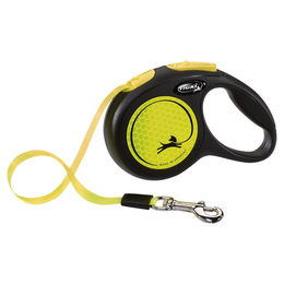 Produktbild von flexi New NEON Rollleine für kleine Hunde in Neongelb Größe XS - 3 m