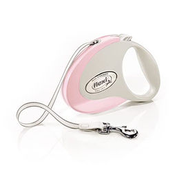 Flexi Rollleine aus Leder in Rosa Größe M - 229 g – Bild 1 von 2