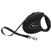 Produktbild von flexi Rollleine aus Leder Schwarz Größe M 500m - 5 m