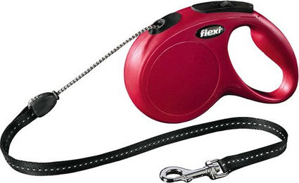 Produktbild von flexi Rollleine für Hunde aus Nylon in Rot Größe M