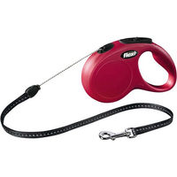 Produktbild von flexi Rollleine für Hunde aus Nylon in Rot Größe S