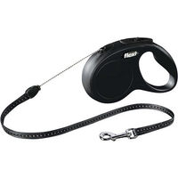 Produktbild von flexi Rollleine für Hunde aus Nylon in Schwarz Größe M