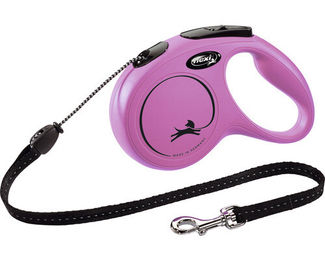 Flexi Rollleine New Classic Seil Rosa 5m Grösse M - 5 m – Bild 1 von 2