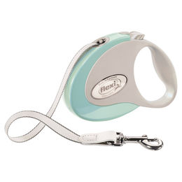Flexi Rollleine Style Gurt Leder Grün S – Bild 1 von 2