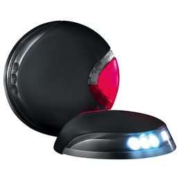 flexi Vario LED Leuchtsystem für Hundeleinen mit USB-Ladefunktion in Schwarz und Grau – Bild 1 von 3