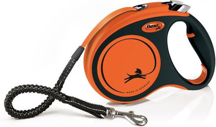 Flexi Xtreme M Rollleine für Hunde mit Gurtband 5 m Schwarz/Orange bis 35 kg - 5 m – Bild 1 von 13
