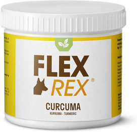 FlexRex Curcuma Gelenk Haut und Fell sowie Verdauungssupplement 125 g – Bild 1 von 3