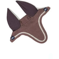 Produktbild von Fliegenhaube für Pferde Anna Scarpati in Braun und Gold für Warmblut