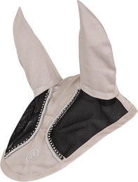 Fliegenhaube Glamour Chic mit Fliegenohren und Pony in Silver Grey aus Baumwolle und Polyester – Bild 1 von 1