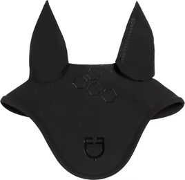 Fliegenhaube kurz Equestro Rider Schwarz für Vollblut/VB – Bild 1 von 1