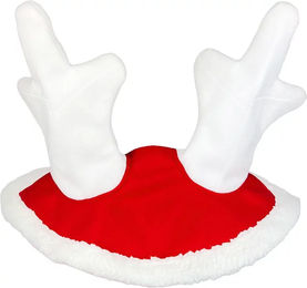 Produktbild von Fliegenhaube York Christmas Pony aus Kunstleder in Rot