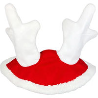 Produktbild von Fliegenhaube York Christmas Pony aus Kunstleder in Rot