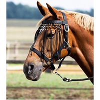 Produktbild von Fliegenkordelband Schwarz für Pferde und Ponys aus Stoff