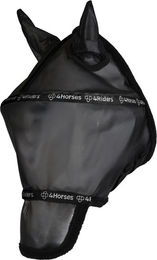 Produktbild von Fliegenmaske 4HORSES Marbella aus Nylon in Schwarz Größe S