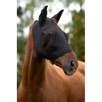 Produktbild von Fliegenmaske für Pferde Covalliero FinoStretch Schwarz aus Polyester