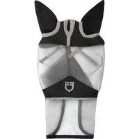 Produktbild von Fliegenmaske für Pferde Equestro aus Fleece in Grau