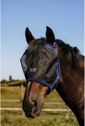 Produktbild von Fliegenmaske für Pferde ohne Ohren Riding World aus Polyester für Vollblut