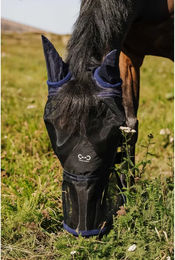 Produktbild von Fliegenmaske für Pferde Riding World aus Polyester in Blau oder Schwarz