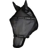 Produktbild von Fliegenmaske Marbella 4HORSES Schwarz Nylon Größe L