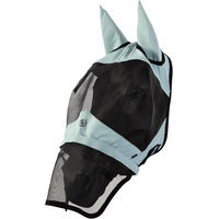 Produktbild von Fliegenmaske mit Ohren für Pferde BR Equitation aus Lycra Blau