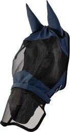 Produktbild von Fliegenmaske mit Ohren für Pferde BR Equitation aus Lycra in Blau
